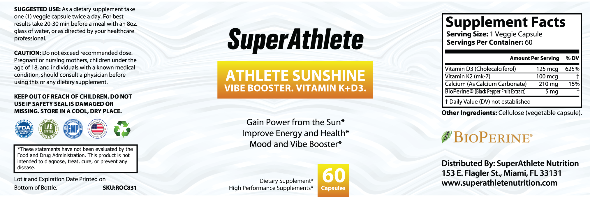 SuperAthlete Sunshine Vibe Booster