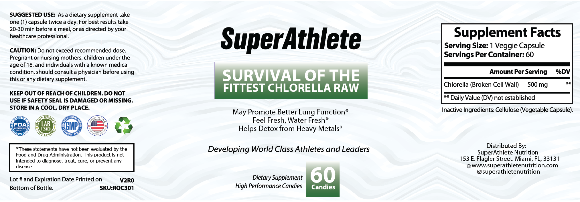 Survival of the Fittest Chlorella Raw