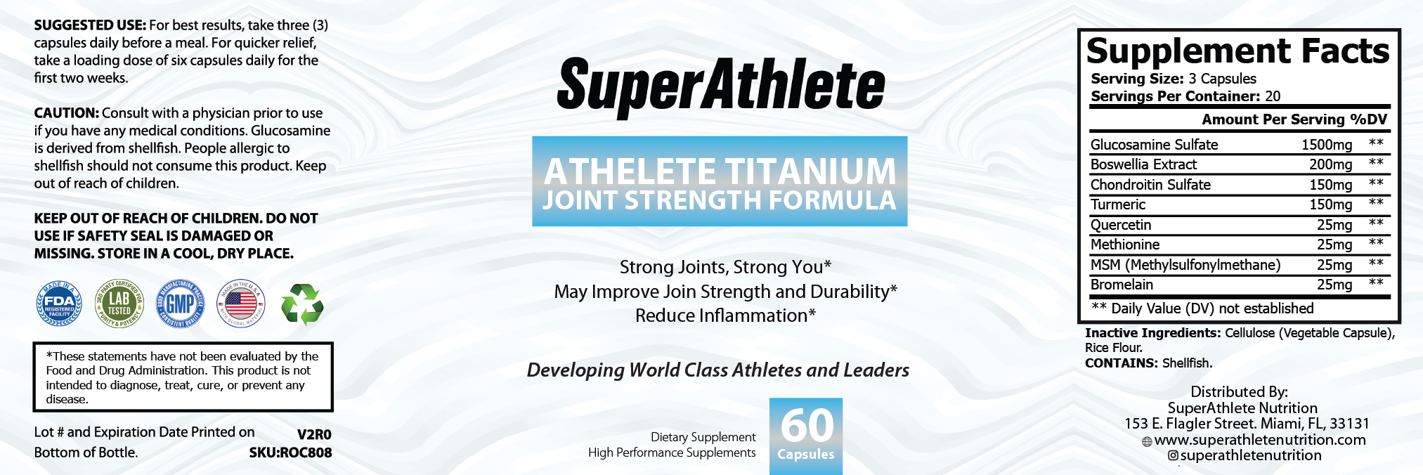 SuperAthlete Titanium Joint Strength Formula