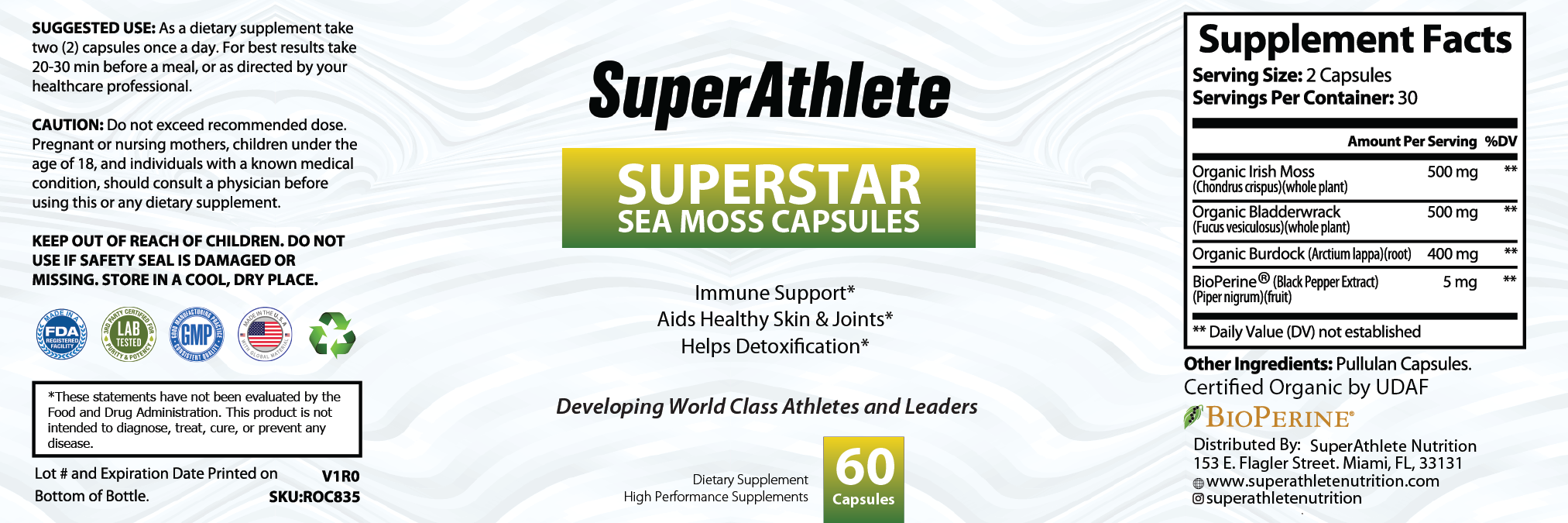 Superstar Sea Moss Capsules